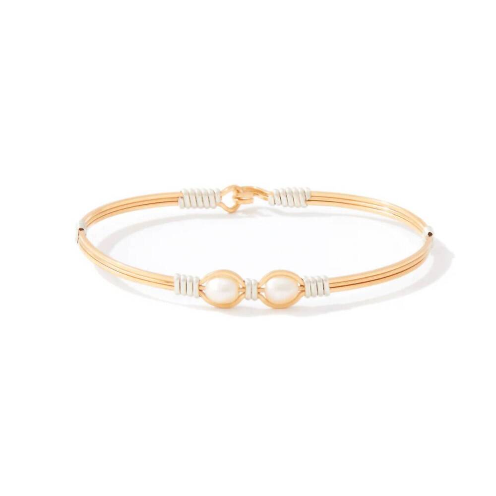 NEW RONALDO JEWELRY women's faith bracelet in gold with silver wraps